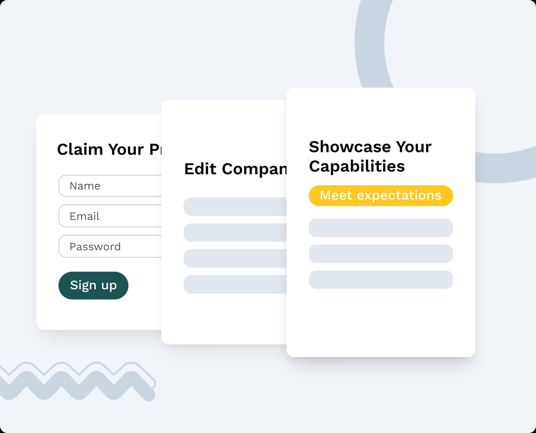 Vendor profile interface details